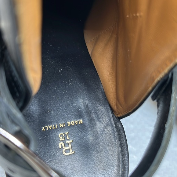 R13 TALL HALF HARNESS COWBOY BOOT IN BLACK SIZE 38, 8 Offers Accepted - Picture 11 of 17